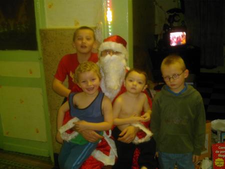mes enfants mon neveu et le pere noel annee 2005